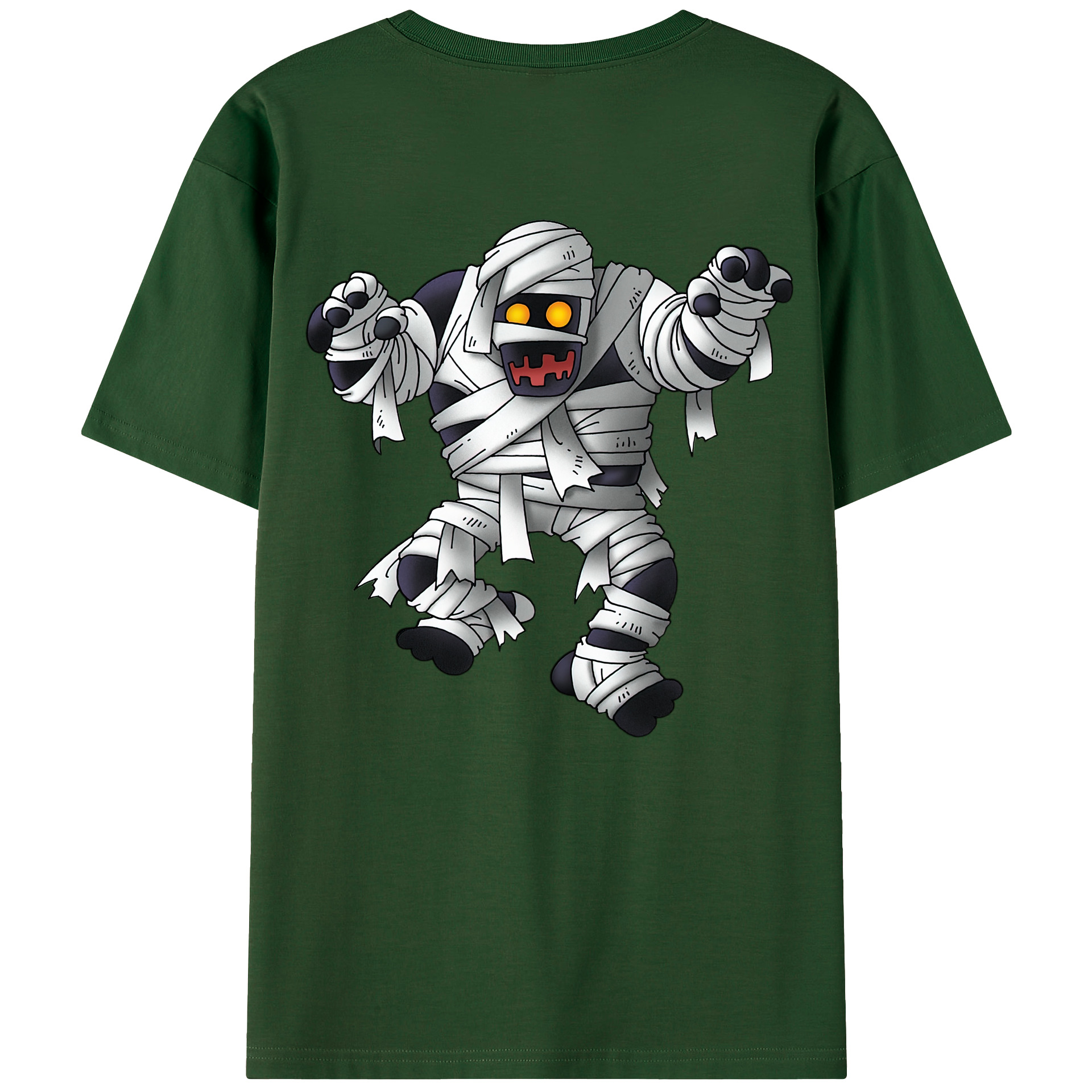 （画像用） ドラゴンクエスト Doragon Kuesuto Dragon Quest 綿100％半袖Tシャツ（背面プリント）